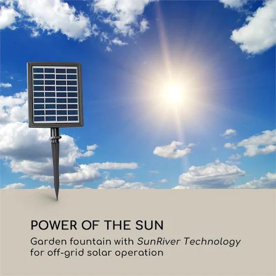 Фонтан Blumfeldt Messina Kaskadenbrunnen Solarbrunnen декоративний з сонячною батареєю 200 л/год (10034734) - фото 8 Фонтан Blumfeldt Messina Kaskadenbrunnen Solarbrunnen декоративний з сонячною батареєю 200 л/год (10034734) - фото 8
