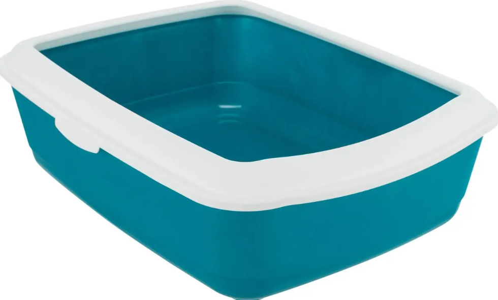 Туалет для кошек с рамкой Trixie Classic Litter Tray TX-40180 37x15x47 см Бирюзовый (00000007654)