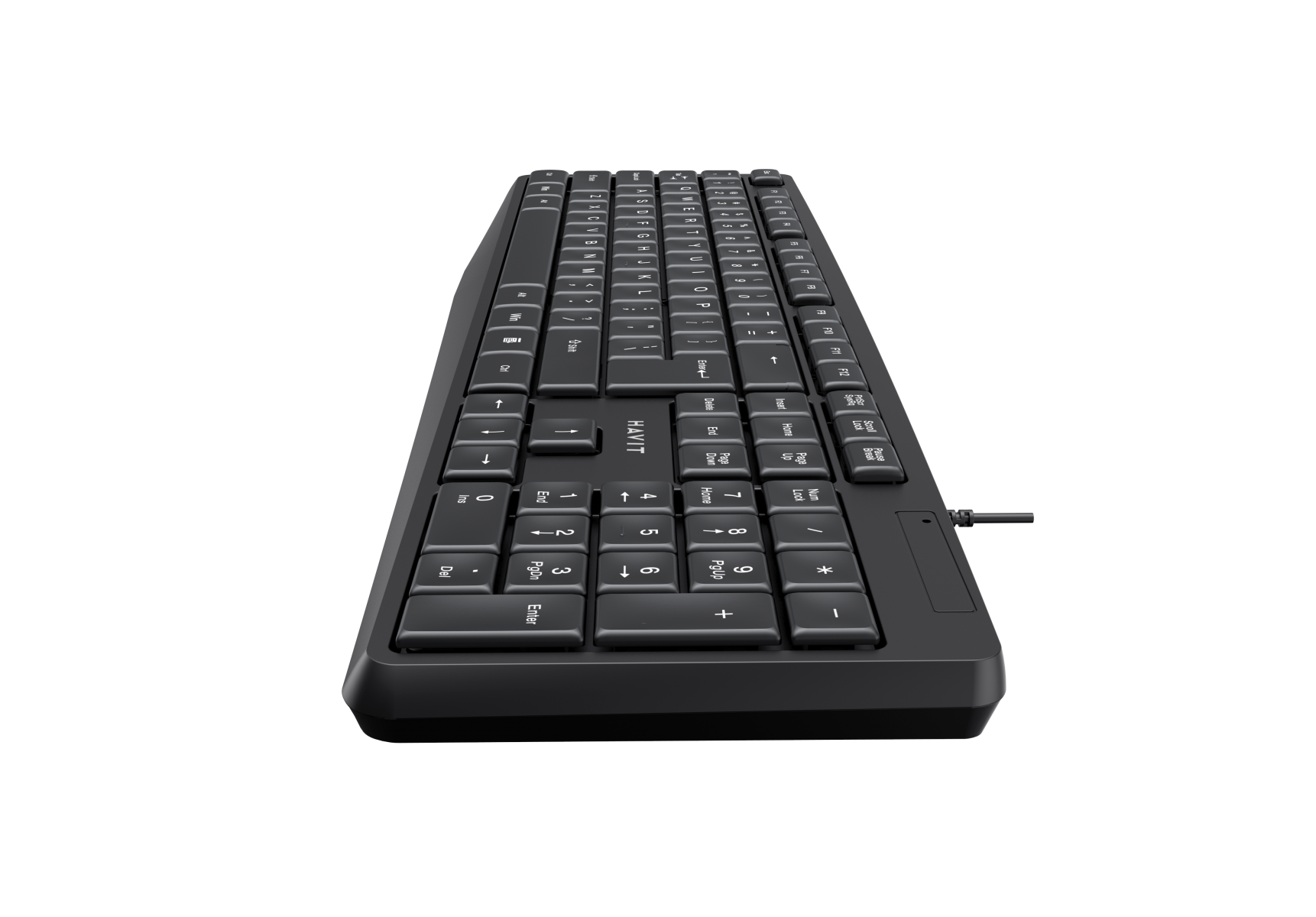 Клавиатура проводная Havit HV-KB2006 USB Black (49029) - фото 4