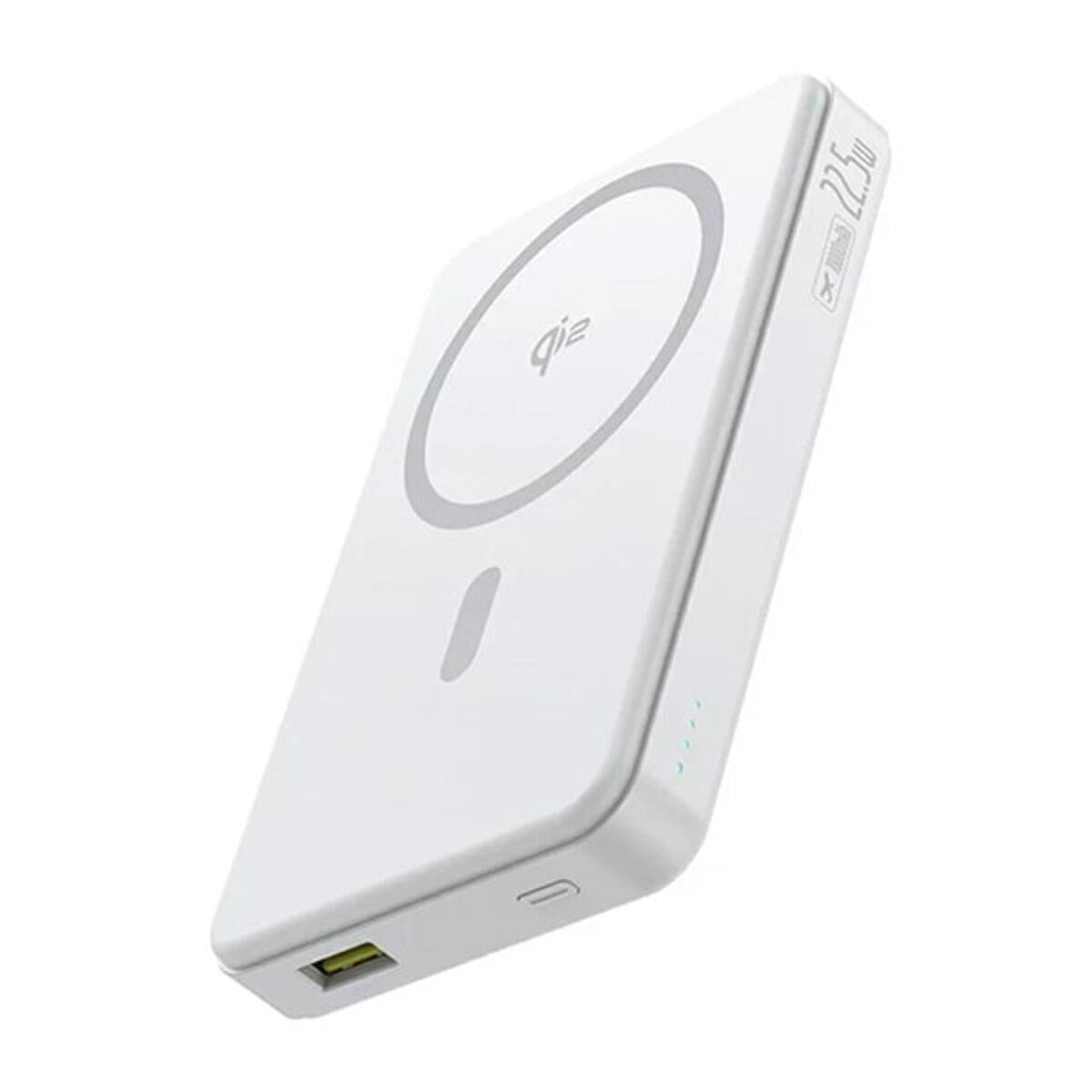 Павербанк BASEUS Airpow 2 Qi2 на 10000 mAh с беспроводной зарядкой 15 Вт для iPhone с MagSafe White (P10080000213-00)