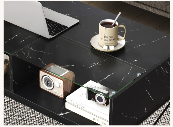 Журнальный стол Costway Moderne с подсветкой Черный (4731) - фото 10 Журнальный стол Costway Moderne с подсветкой Черный (4731) - фото 10