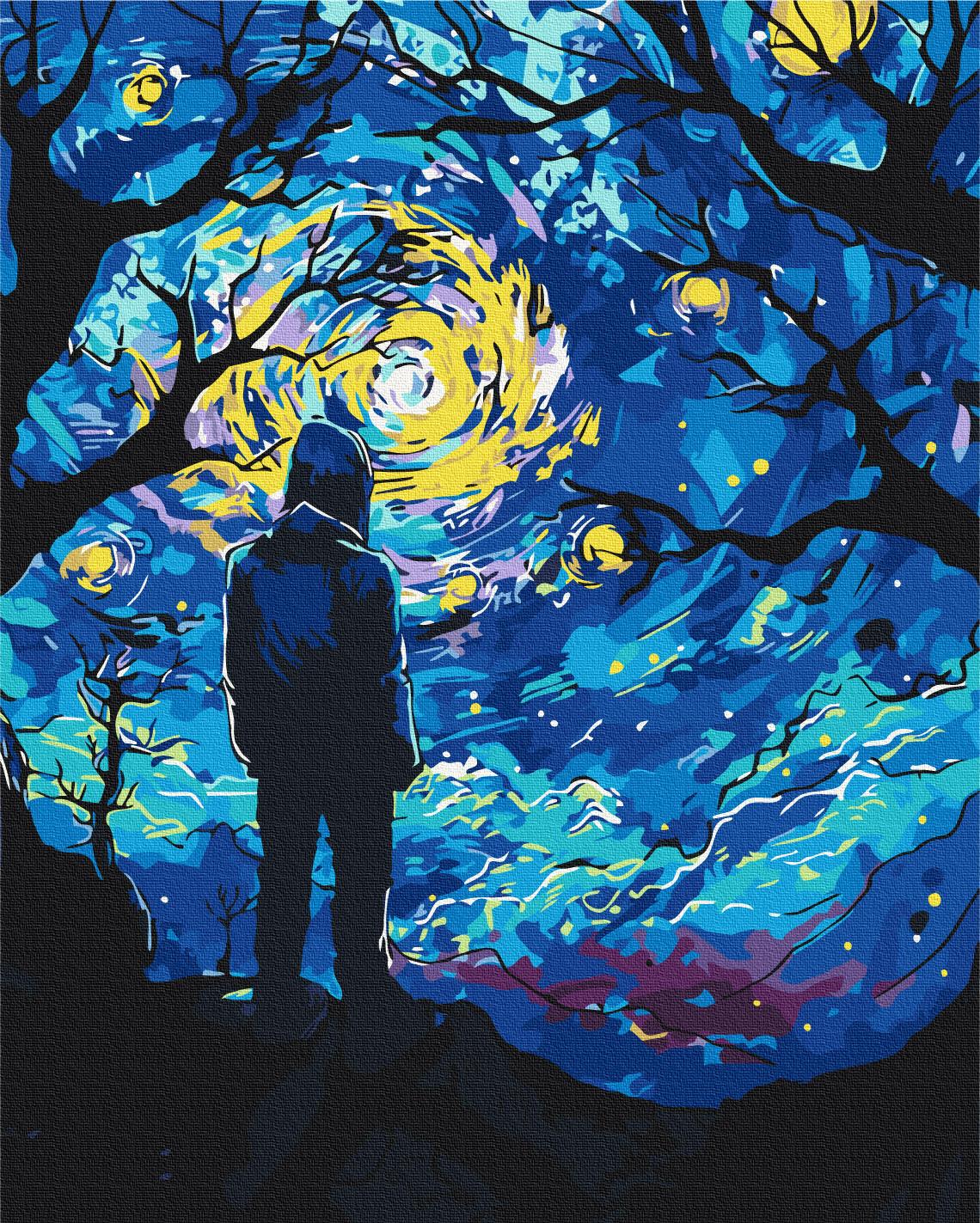 Картина за номерами Brushme Нічне натхнення 40x50 см (BS54006)