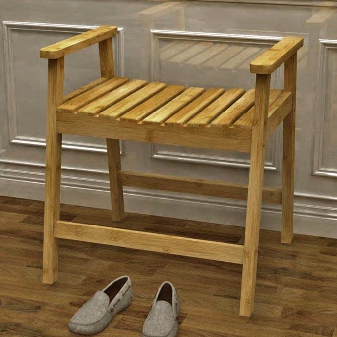 Табурет для ванной из дерева Ломара Сиена (ТВН-011205)