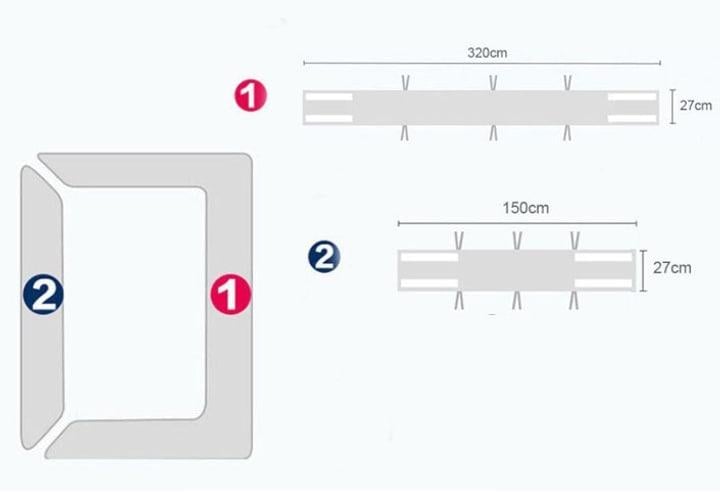 Бортики защитные на кроватку для новорожденного 2в1 320х27/150х27 см Белый - фото 7 Бортики защитные на кроватку для новорожденного 2в1 320х27/150х27 см Белый - фото 7