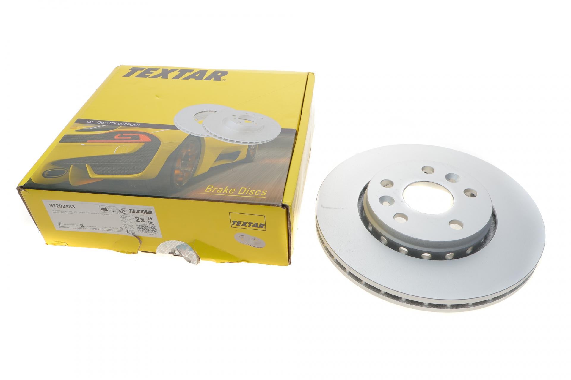 Диск тормозной передний TEXTAR PRO для Renault Kangoo 08-280x24 мм (92202403)/// Диск тормозной передний TEXTAR PRO для Renault Kangoo 08-280x24 мм (92202403)///