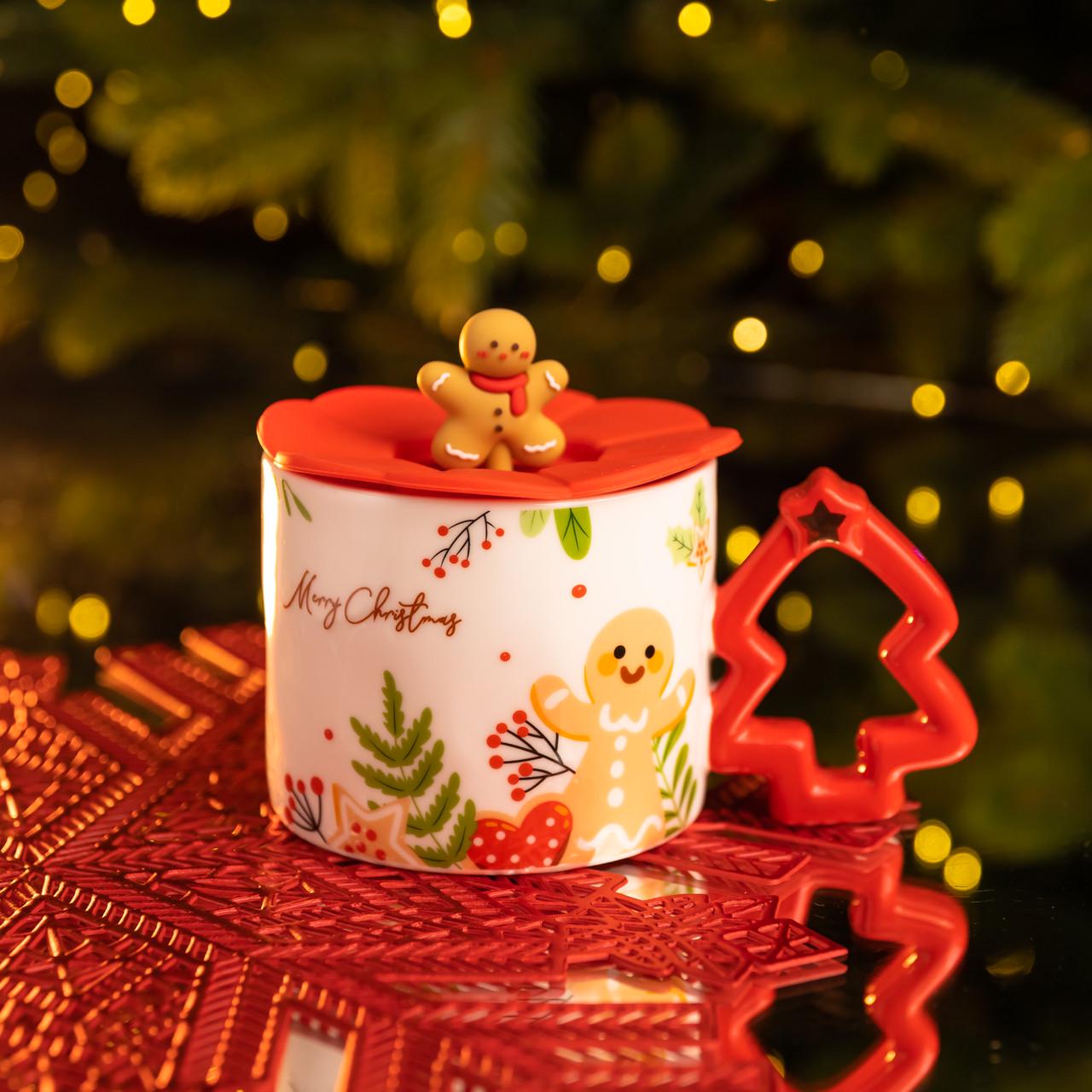 Чашка порцелянова Christmas Tree 400 мл (FM-CS-18GR) - фото 1 Чашка порцелянова Christmas Tree 400 мл (FM-CS-18GR) - фото 1