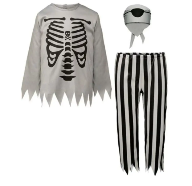 Костюм на Хэллоуин для мальчика Пират М Черно-серый (169300-М) - фото 3