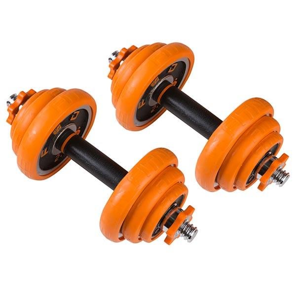 Гантели в кейсе 20 кг 2 шт Оранжевый