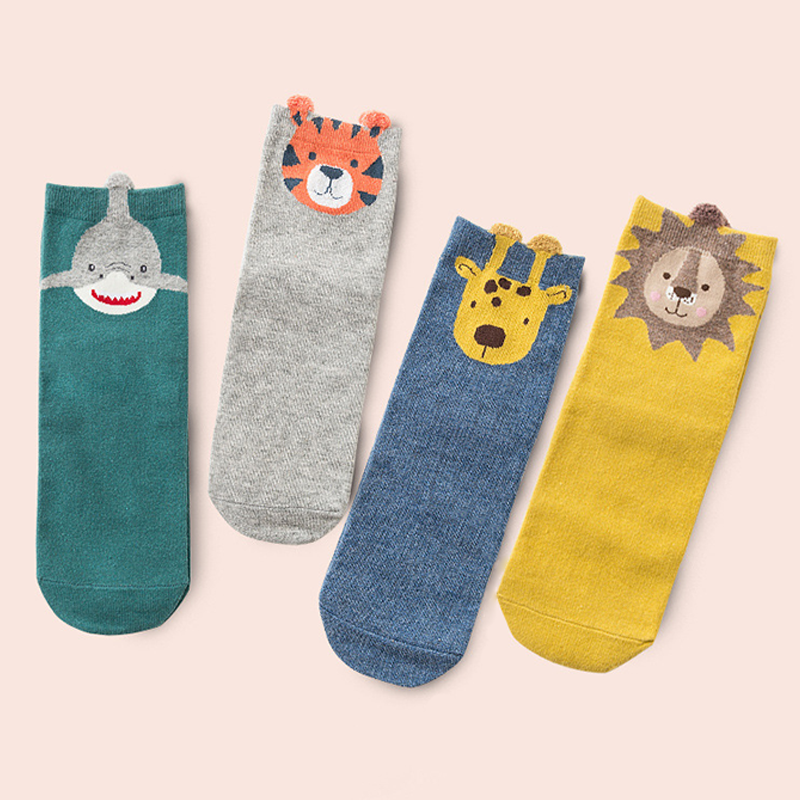 Набір дитячих шкарпеток Caramella Animals 4 пари р. 14-16 см (CA-43-A-1)