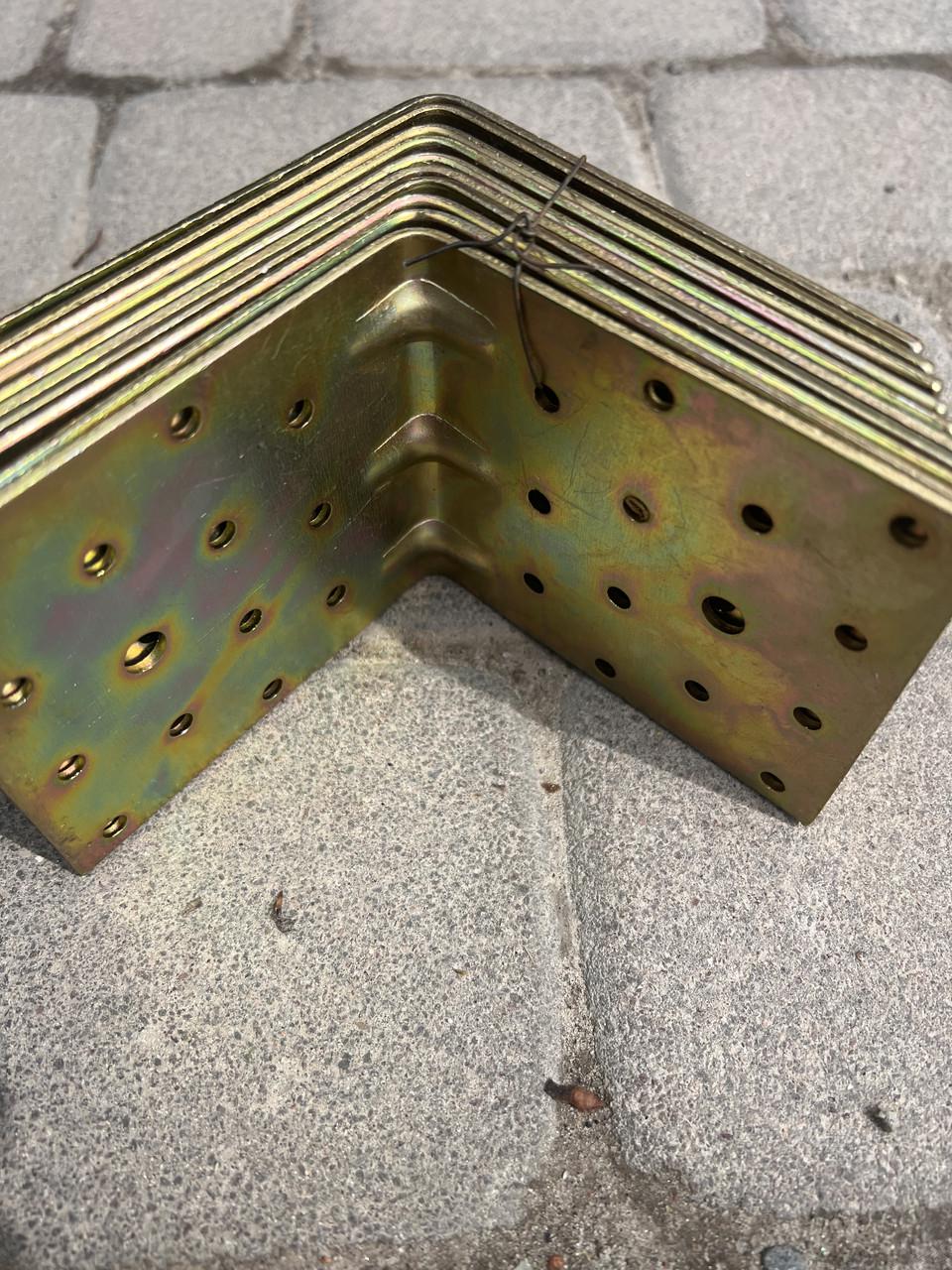 Уголок крепежный 199 металлический оцинкованный 100х100х90 мм (1832190638) - фото 4 Уголок крепежный 199 металлический оцинкованный 100х100х90 мм (1832190638) - фото 4