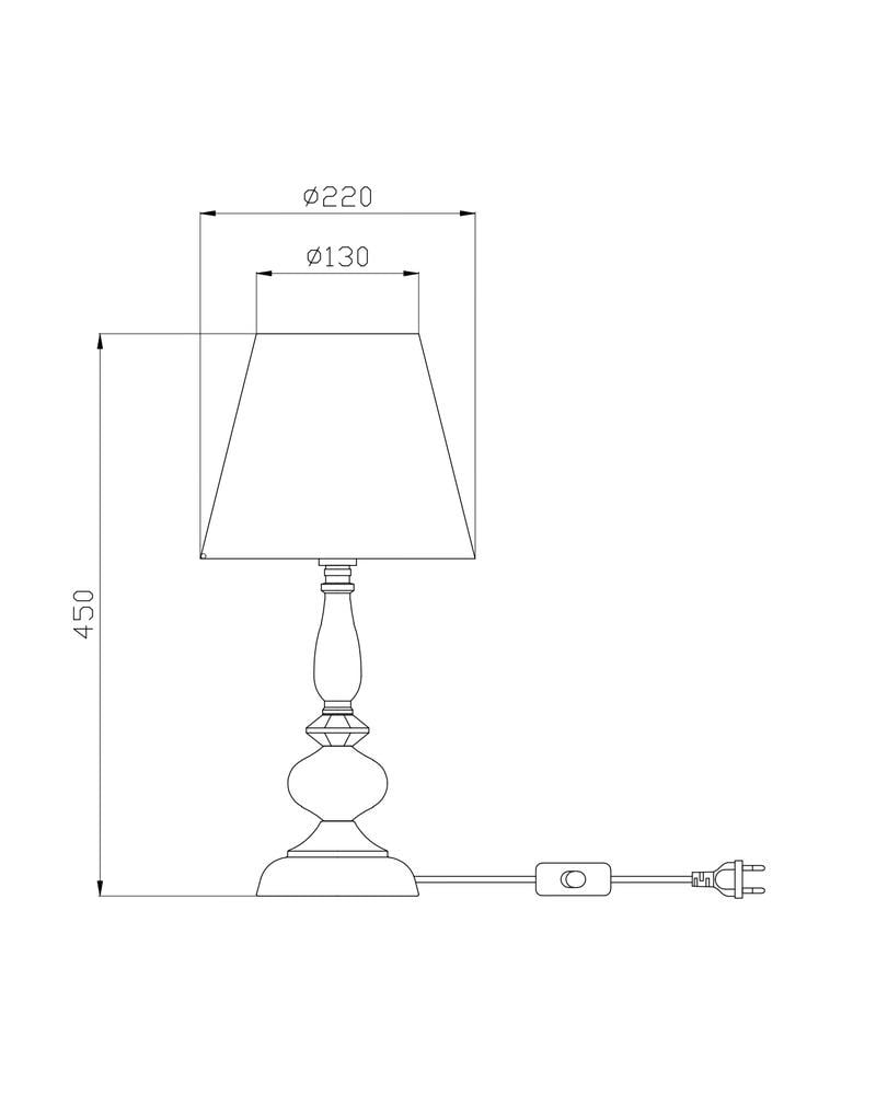 Настільна лампа Edlin PL2417-1T Vanessa E14 1x12W IP20 Хром (28103939) - фото 3 Настільна лампа Edlin PL2417-1T Vanessa E14 1x12W IP20 Хром (28103939) - фото 3