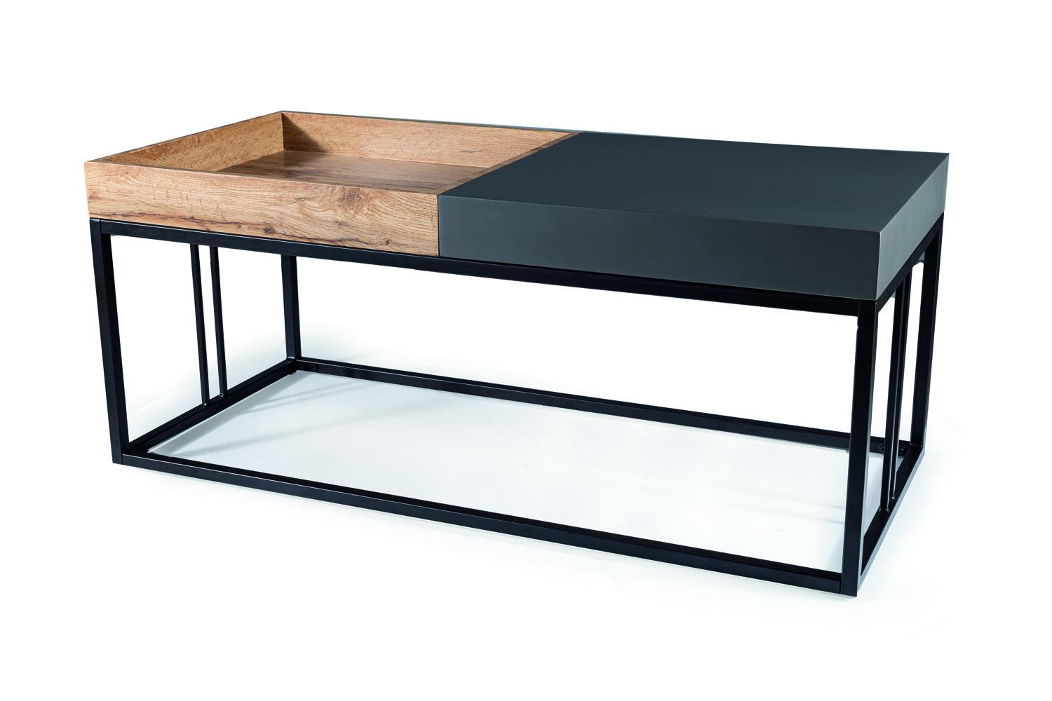 Журнальный столик Signal LUNARIA 110x50x47 см Дуб артизан/Антрацит (LUNARIADAATC) - фото 5 Журнальный столик Signal LUNARIA 110x50x47 см Дуб артизан/Антрацит (LUNARIADAATC) - фото 5