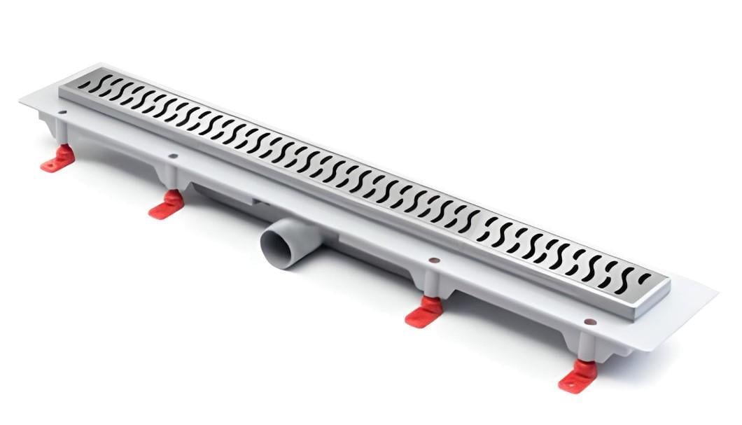 Канал душовий МСН горизонтальний фланець 650 мм решітка Гармонія/комбінований сифон (CH-650H)