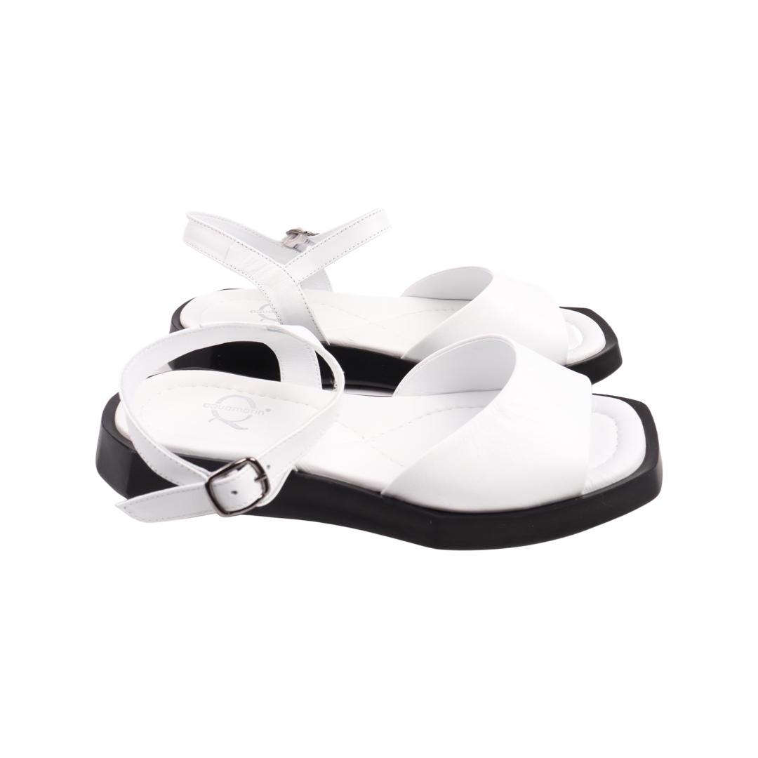 Босоножки женские Aquamarin из кожи р. 38 Белый (2134-22LBC)