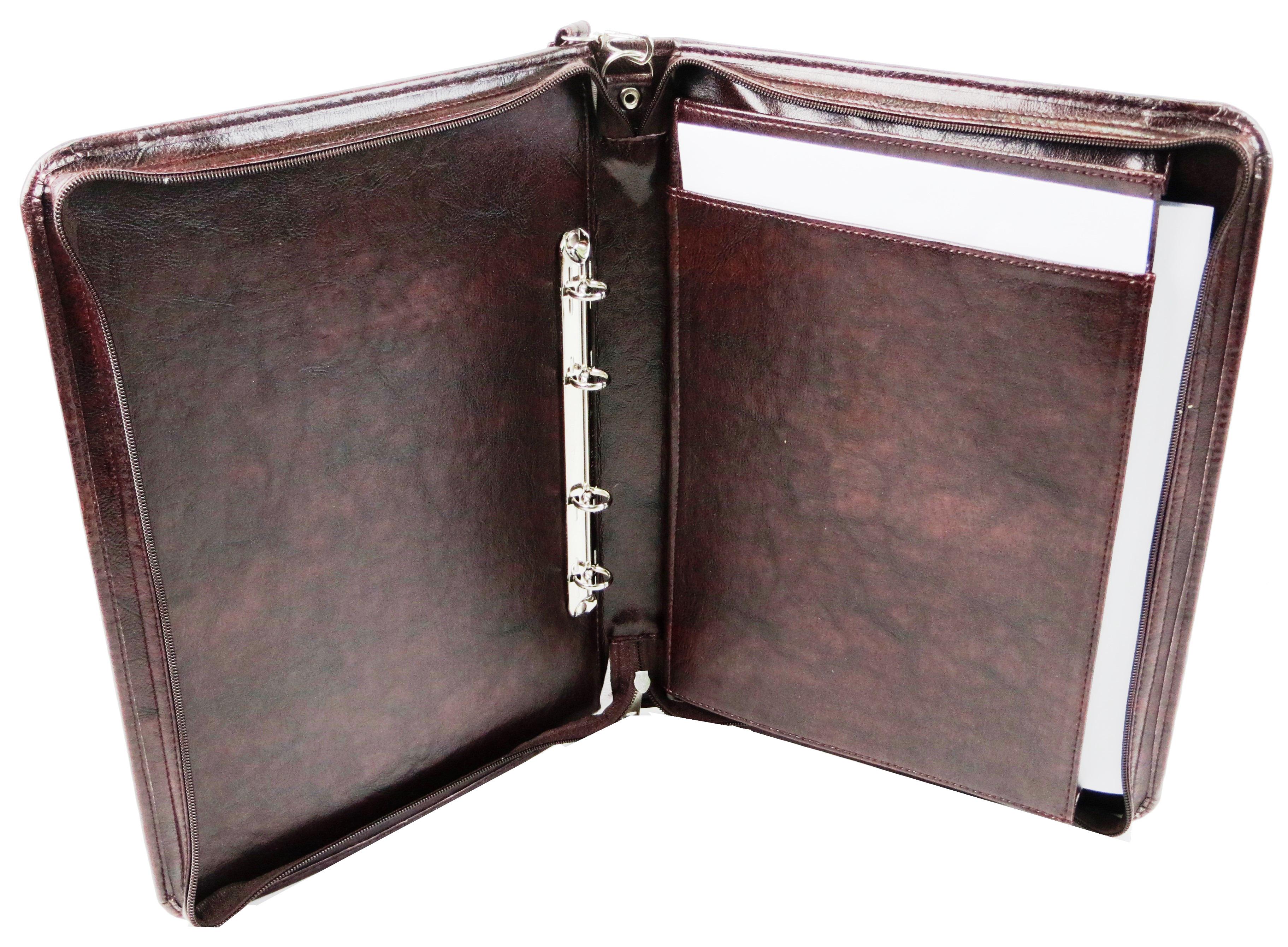 Папка деловая Exclusive для документов из экокожи Коричневый (710800-1 brown) - фото 4