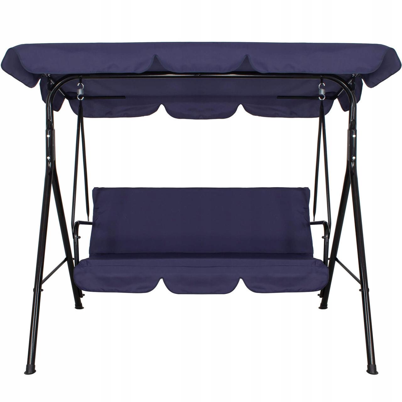 Качели-диван садовые с навесом Springos Luna GS0019 150x170 см - фото 8 Качели-диван садовые с навесом Springos Luna GS0019 150x170 см - фото 8