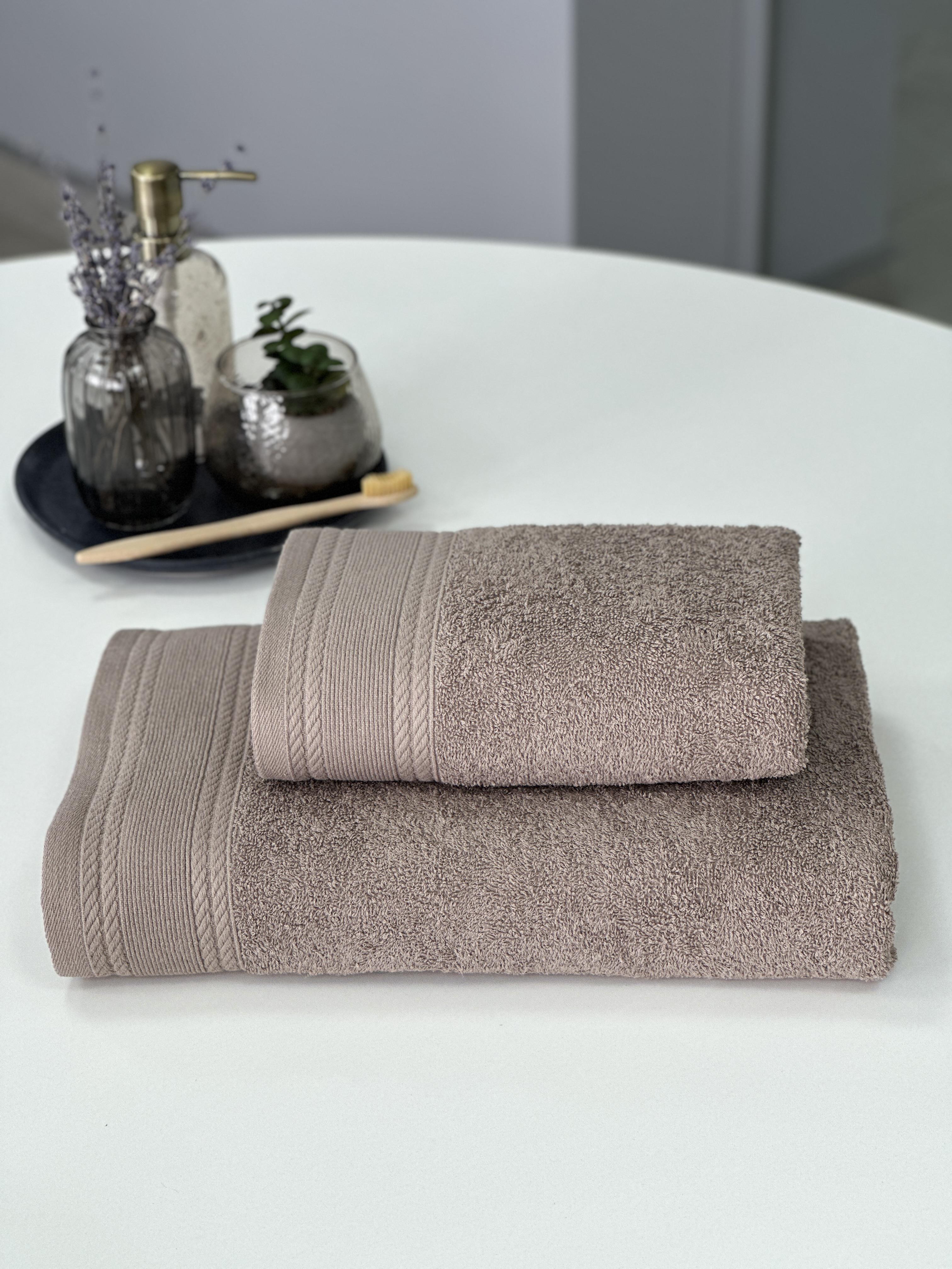 Комплект махрових рушників Легкий бриз 450 г/м2 100% бавовна 50х90/70х140 см Мокко - фото 1 Комплект махрових рушників Легкий бриз 450 г/м2 100% бавовна 50х90/70х140 см Мокко - фото 1