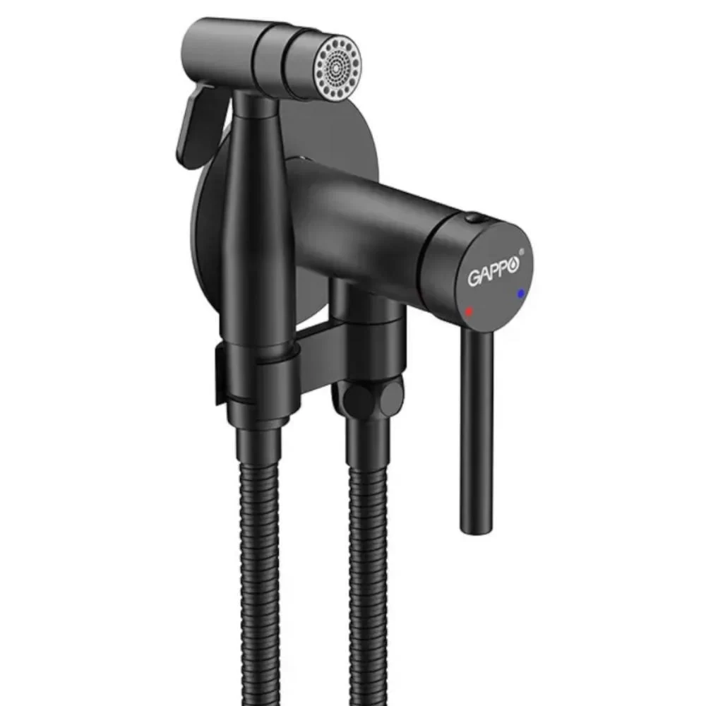 Гигиенический душ встраиваемый GAPPO G7206-6 латунь Черный (2999643144)