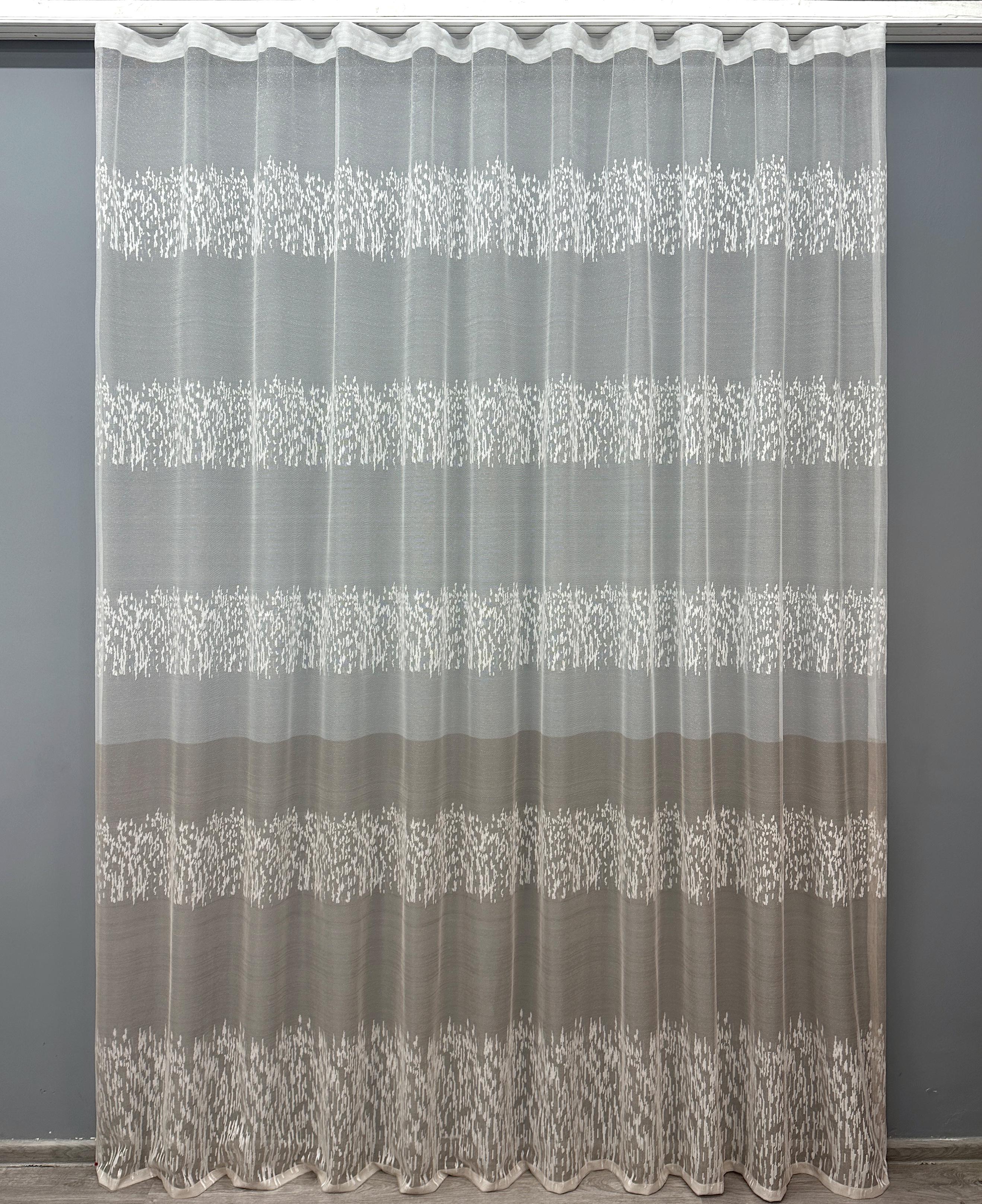 Тюль VR-Textil 1676т жаккард 300х270 см Белый/Пудровый (42-0689) Тюль VR-Textil 1676т жаккард 300х270 см Белый/Пудровый (42-0689)