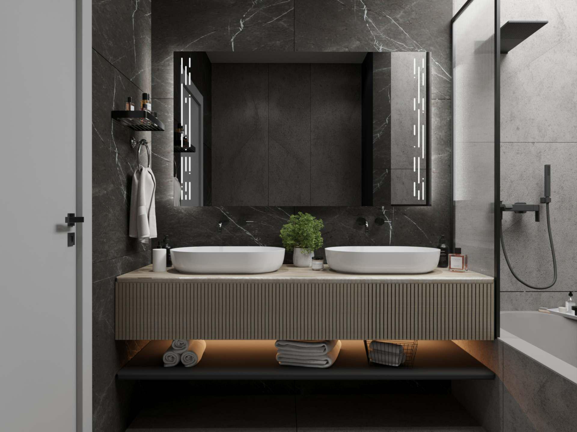 Зеркало Dim Dzerkal TETO с LED-подсветкой 80х70 см (9172)