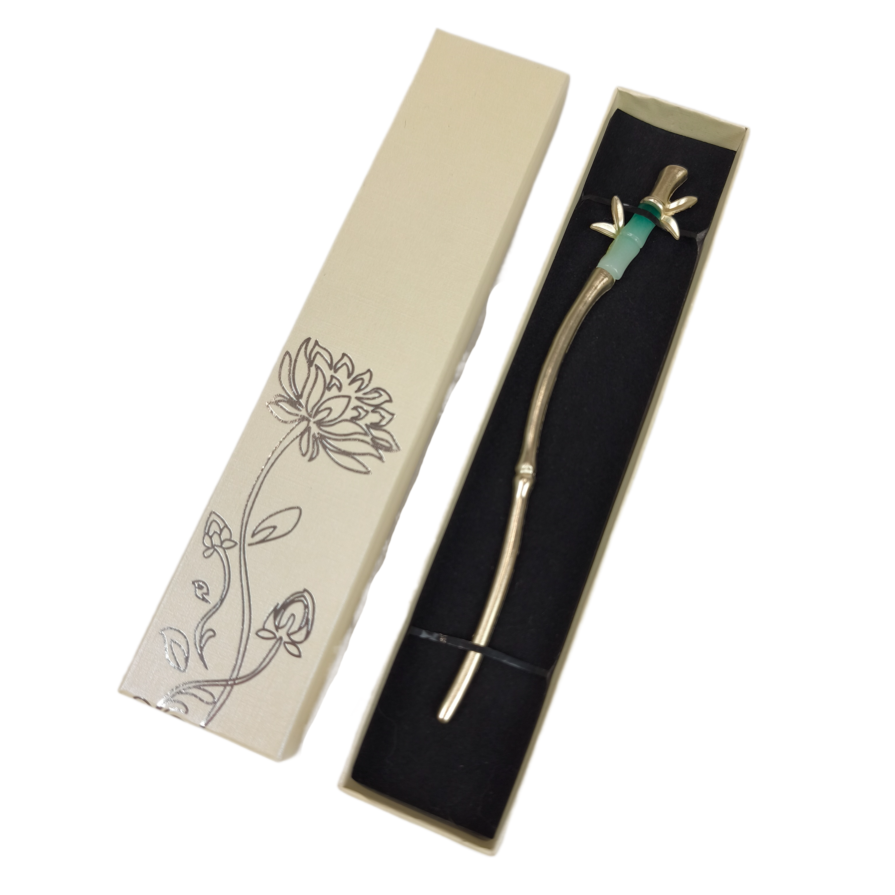 Шпилька-палочка для волос Бамбук китайский стиль в подарочной коробке (R8106)