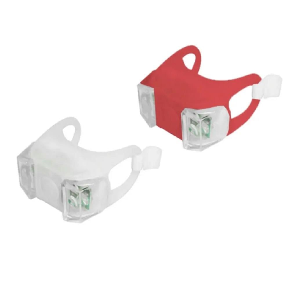 Мигалки LED 2 батарейки CR2032 для велосипеда 2 шт. 4х5х2,5 см (VL97733)