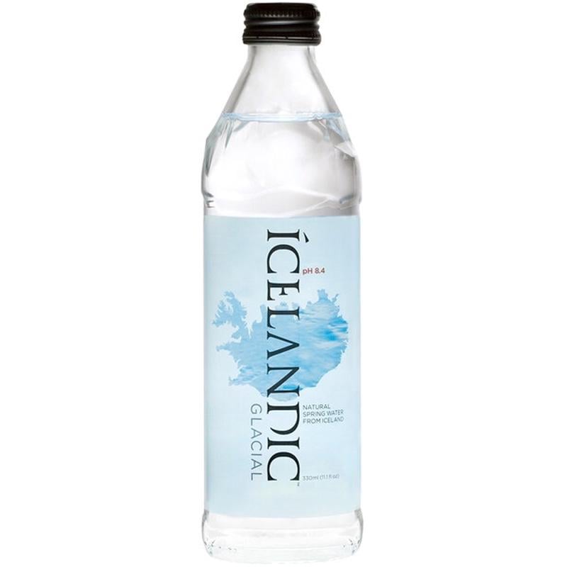 Вода родниковая негазированная Icelandic Glacial 24 шт. х 0,33 л стекло (18668)