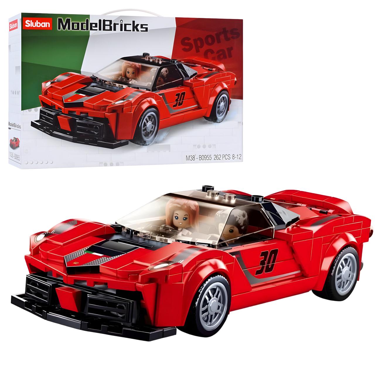 Конструктор Sluban Гоночный автомобиль 262 детали Красный (M38-B0955) - фото 3 Конструктор Sluban Гоночный автомобиль 262 детали Красный (M38-B0955) - фото 3