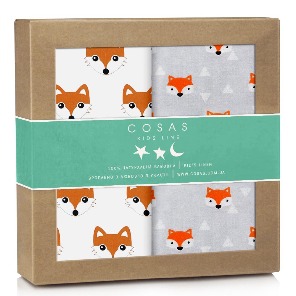 Набор пеленок Cosas Fox And Foxes 80х100 см 2 шт. (4822052049020) Набор пеленок Cosas Fox And Foxes 80х100 см 2 шт. (4822052049020)
