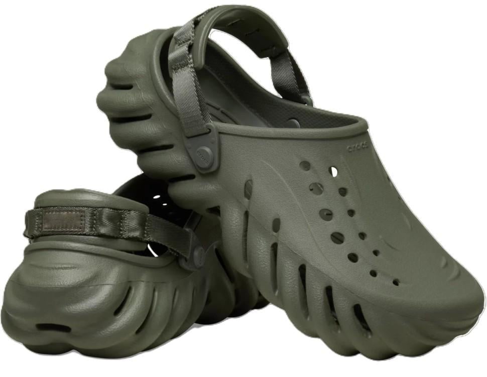 Крокси чоловічі Crocs Echo Clog р. 46-47 Хакі (26117)