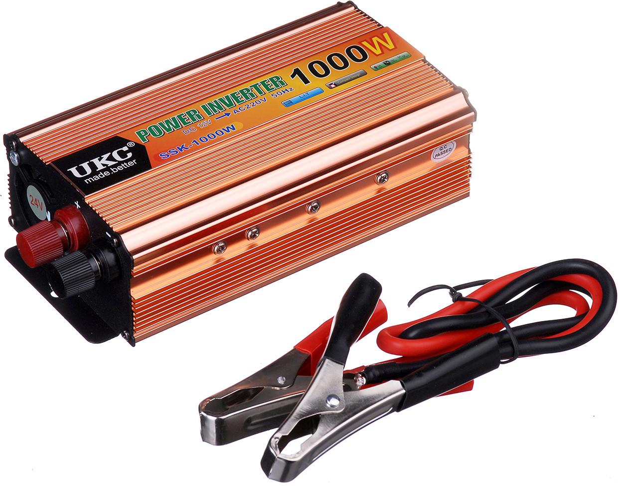 Інвертор UKC SSK 1000 W AC/DC 12-220 V Gold (3_00374)