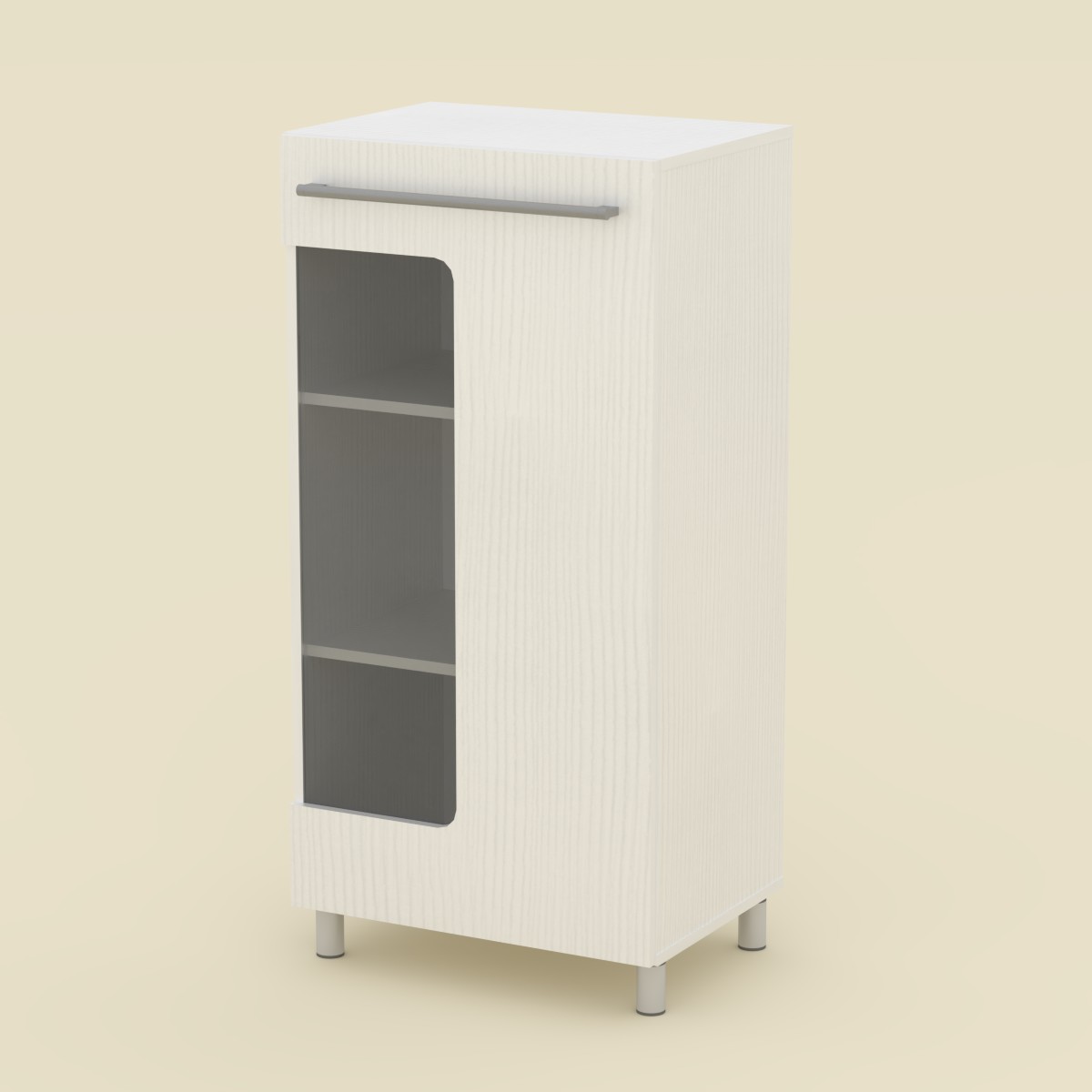 Комод Компанит МГ-3 тумба-1 Белый (bui3hq)