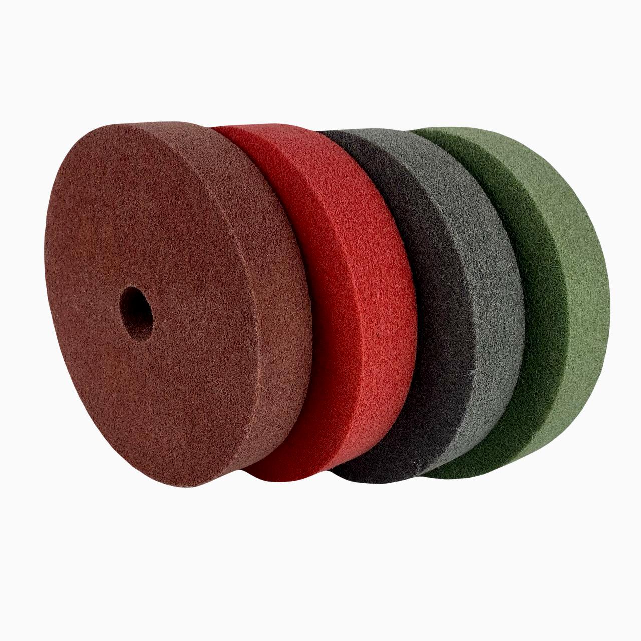 Круг из абразивного волокна PM ПП Р180 200х40х32 Серый (29900955) - фото 2