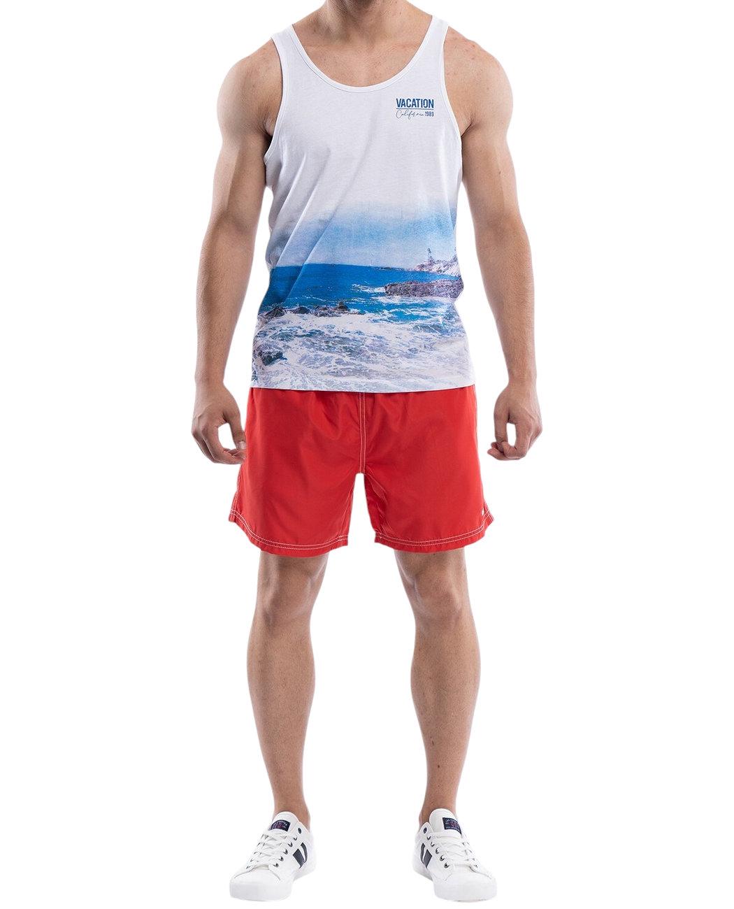 Шорти чоловічі пляжні Kenvelo 10901229-1 M Червоний (2050002816732)
