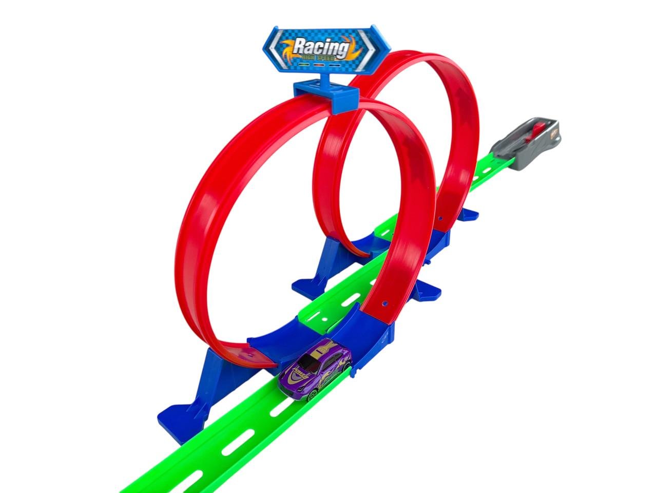 Ігровий набір Hot Wheel Автотрек Подвійна петля з машинкою 142 см (6603-1) - фото 8 Ігровий набір Hot Wheel Автотрек Подвійна петля з машинкою 142 см (6603-1) - фото 8