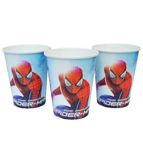 Паперові стаканчики Спайдермен 10 шт. 250 мл картон