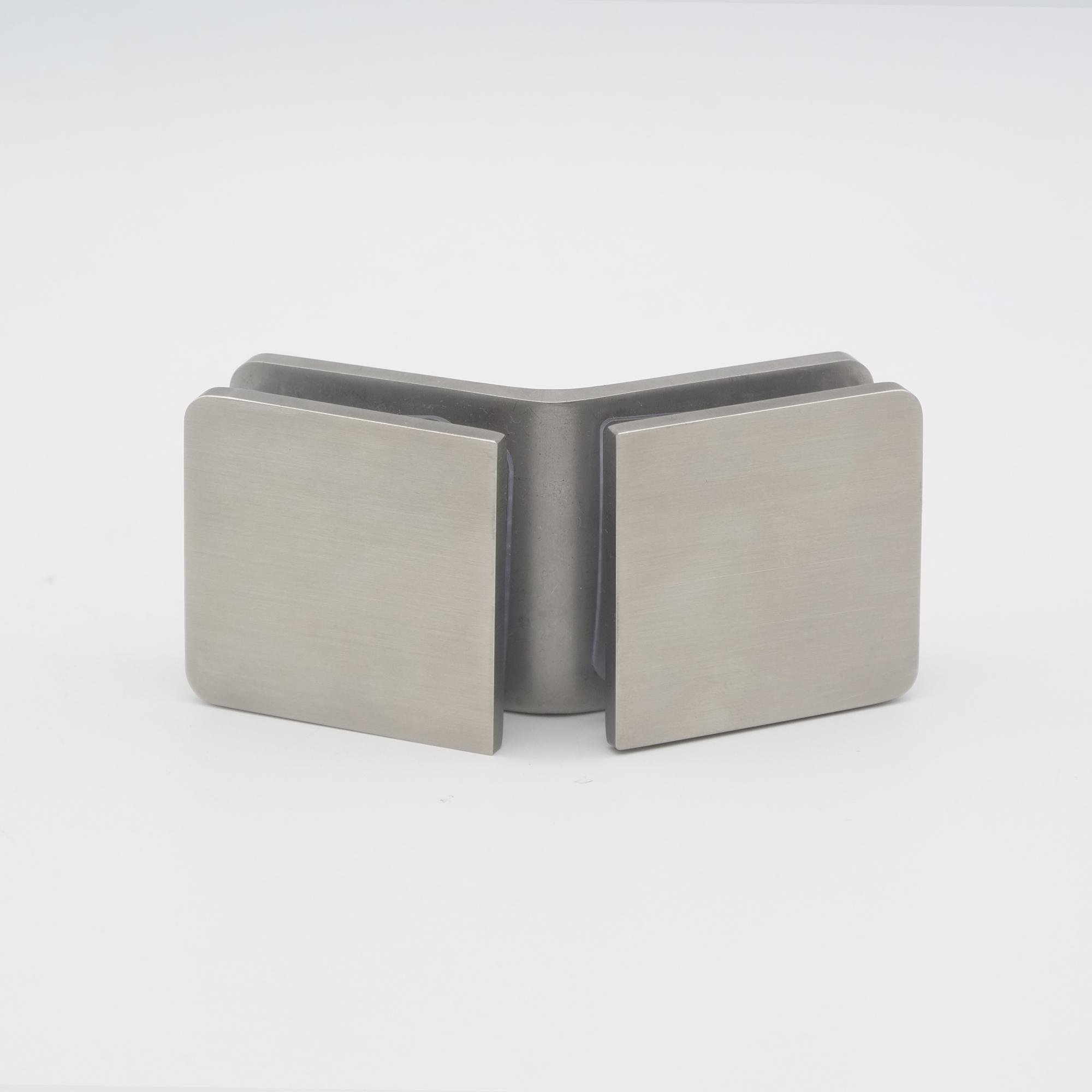 Стеклодержатель стекло/стекло 135 градусов матовая нержавеющая сталь