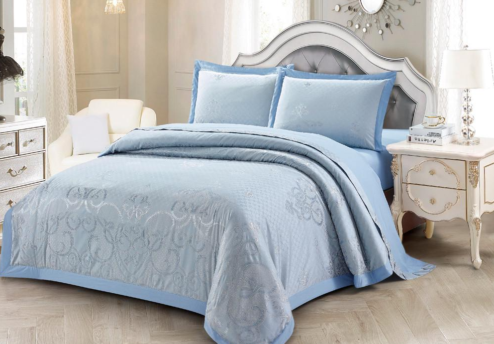 Комплект постельного белья Love You жаккард 2-54 Тth054 евро 200x220 см (62002)