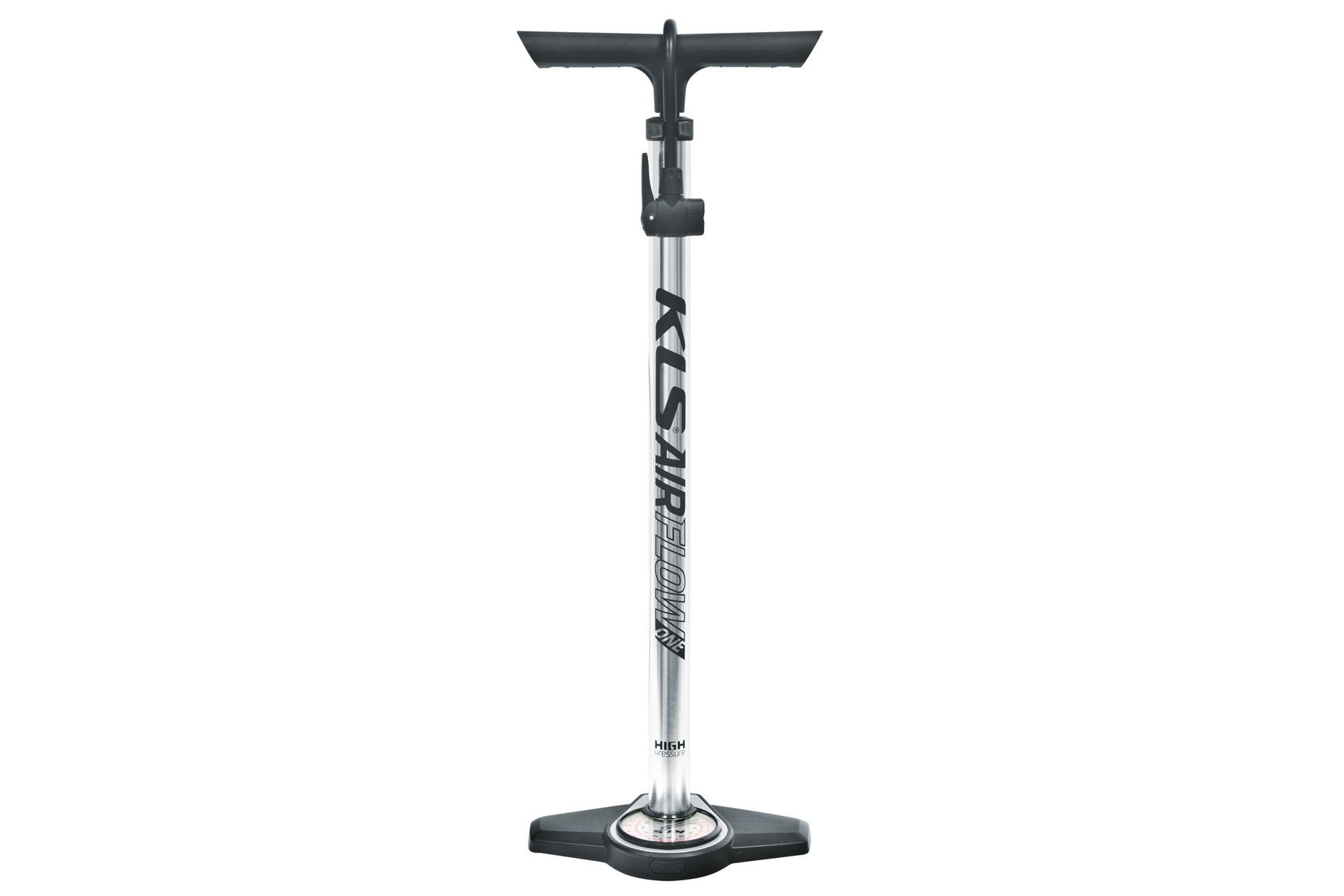 Насос алюминиевый напольный с манометром KLS Airflow One универсальный вентиль