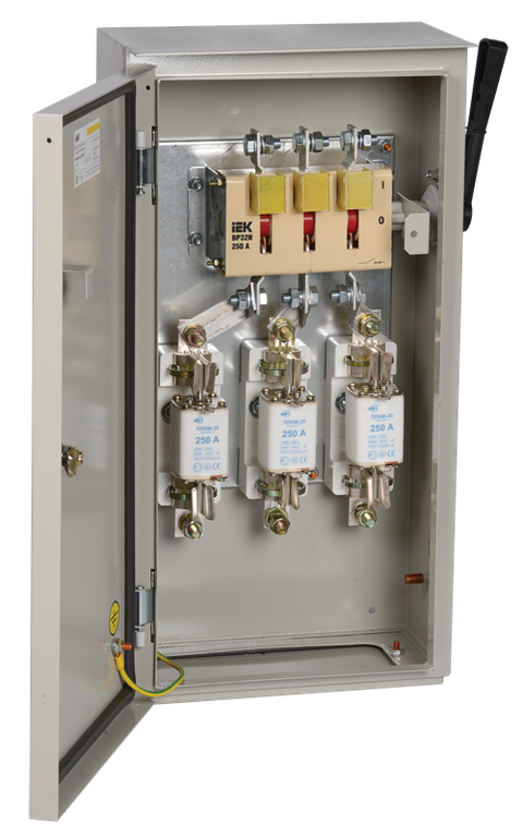 Ящик с рубильником и предохранителями ЯРП УЕК 250А 36 УХЛ3 IP31 (YARP-250-36-31-U) Ящик с рубильником и предохранителями ЯРП УЕК 250А 36 УХЛ3 IP31 (YARP-250-36-31-U)