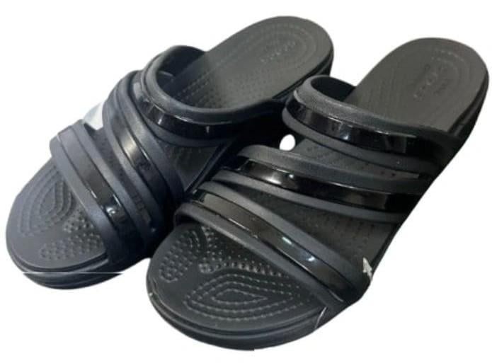 Шльопанці жіночі Crocs Monterey Strappy Black р. 37-38 Чорний (26929)