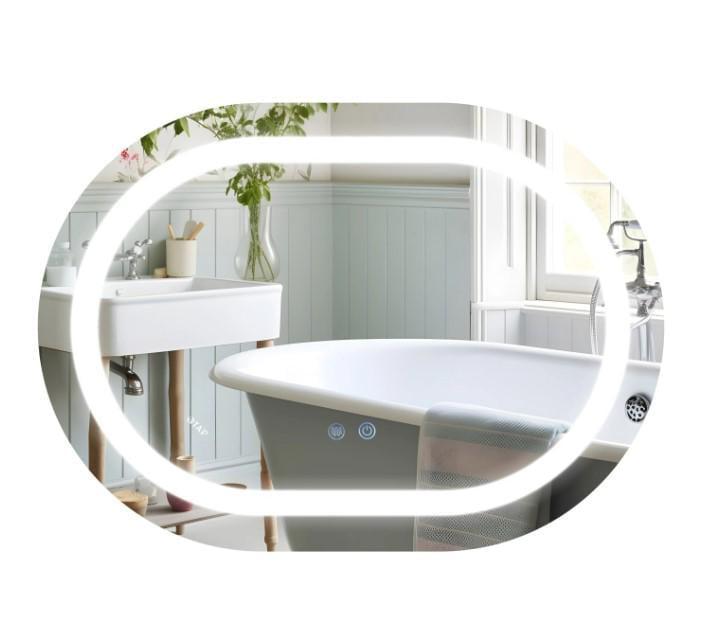 Зеркало овальное Qtap Gemini GE1 с LED-подсветкой Touch (QT2578R6080)