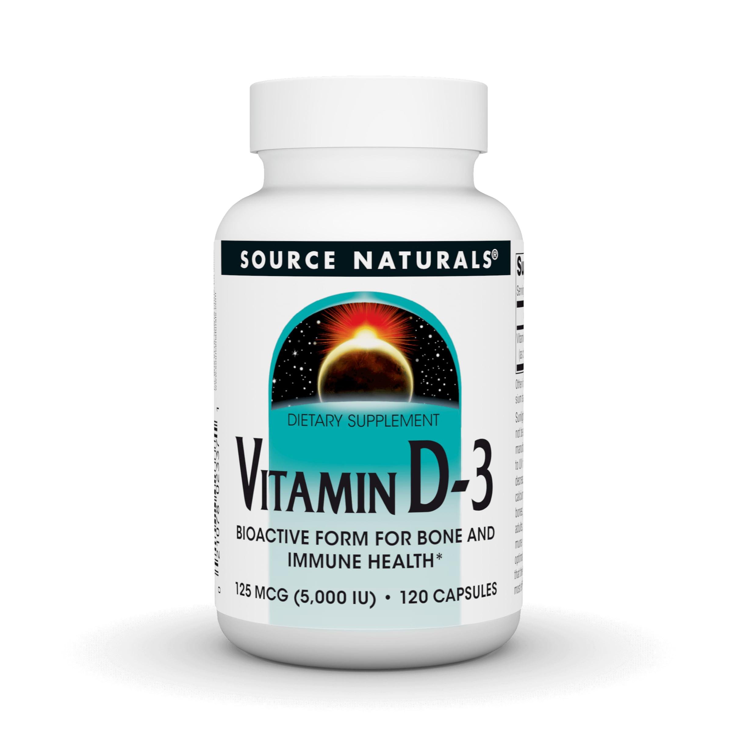 Витамин D-3 Source Naturals Vitamin D-3 5000 МЕ 120 капсул