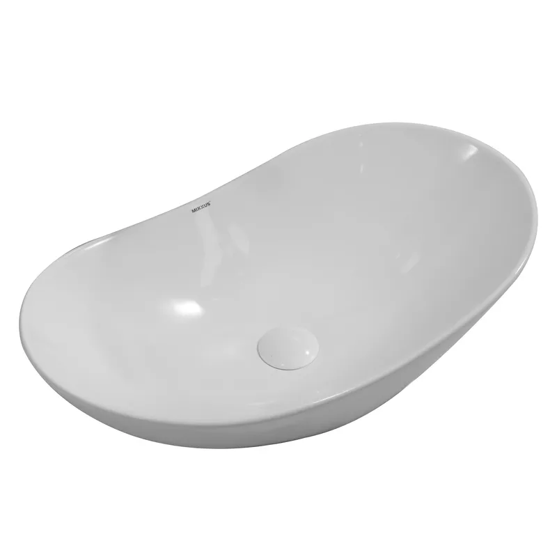 Раковина накладная MIXXUS Premium WAVE-0105 овальная 620x360 мм Белый (MP6555)