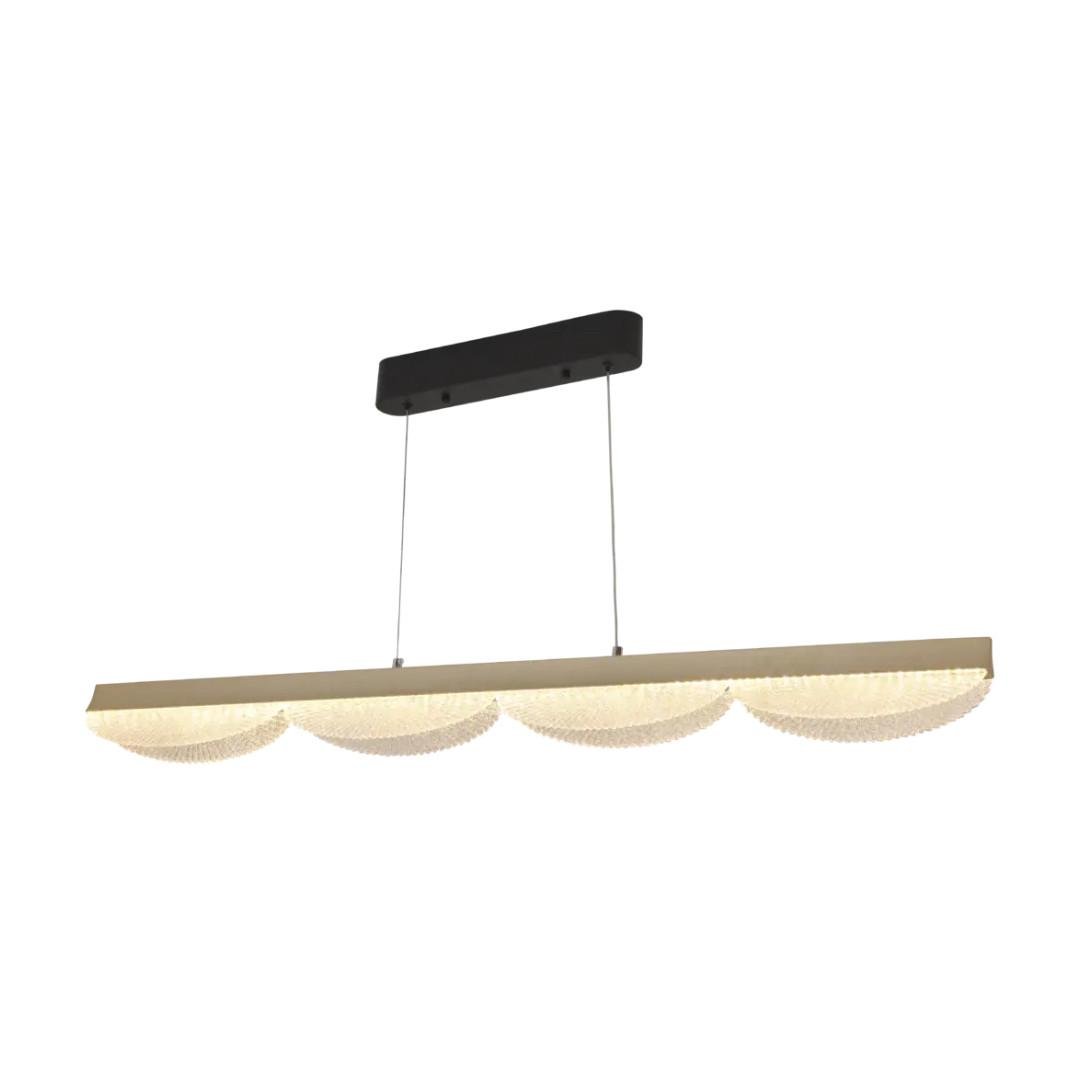 Люстра світлодіодна Valeso 52W з лінійним корпусом 3000/4000/6500K з пультом Чорний/Бронзовий (LCD3176)