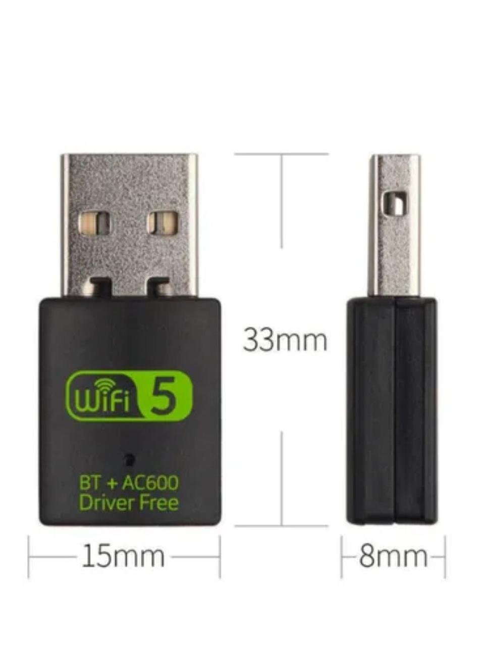 Адаптер USB/Bluetooth/Wi-Fi WIFI 2,4/5ГГц і BT 5.0 600 Mbps 2в1 (2489095468) - фото 9 Адаптер USB/Bluetooth/Wi-Fi WIFI 2,4/5ГГц і BT 5.0 600 Mbps 2в1 (2489095468) - фото 9