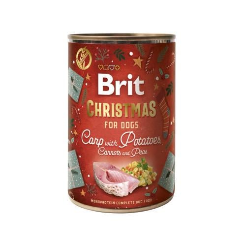 Корм влажный для собак Brit Mono Protein Christmas Carp with Potatoes 400 г