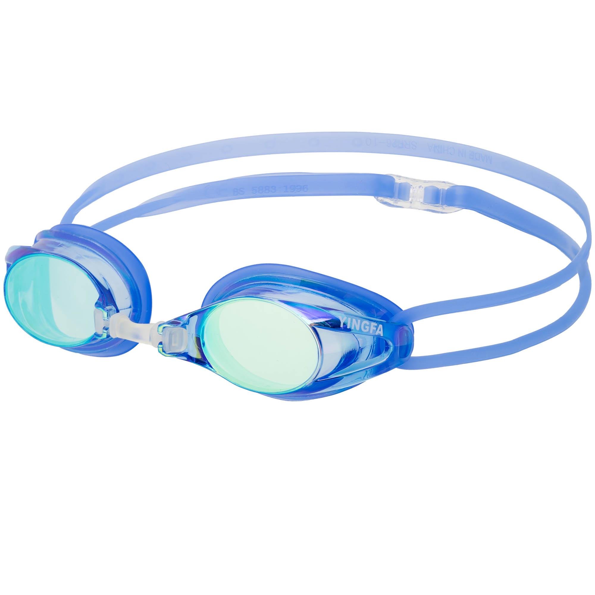 Очки для плавания стартовые YINGFA Y185AF-V радужные линзы Синий (Y185AF-V_Синий)