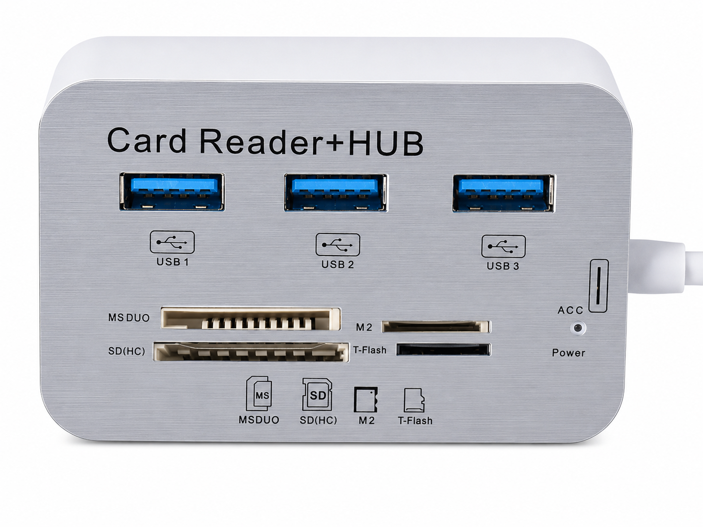 Хаб переходник Kebidu порт USB 3.0 MS M2 SD/MMC TF карты памяти (1007-420-00)