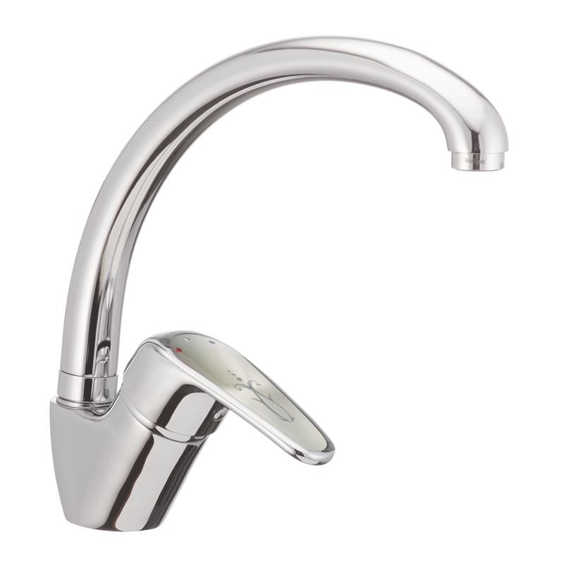 Смеситель для кухни Haiba MAGIC 011 с серой ручкой (HB0675) Смеситель для кухни Haiba MAGIC 011 с серой ручкой (HB0675)